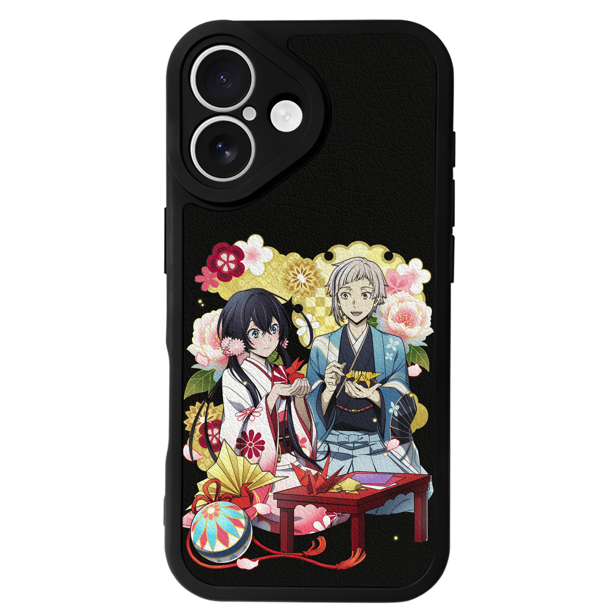 （画像用） 文豪ストレイドッグス Bungo Stray Dogs 【iPhone 16シリーズ対応】シリコンスマホケース（レザー調） 材質：シリコン